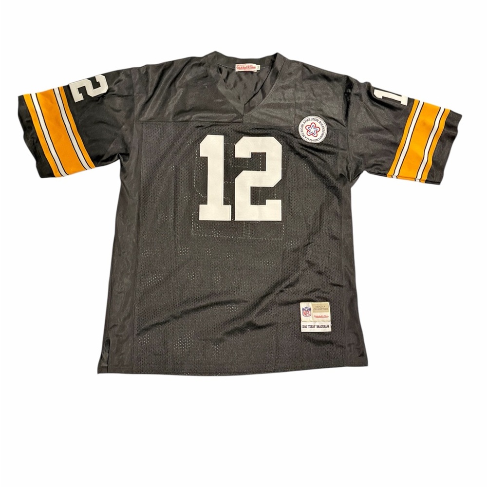 Mitchell & Ness Black and Gold Football Jersey